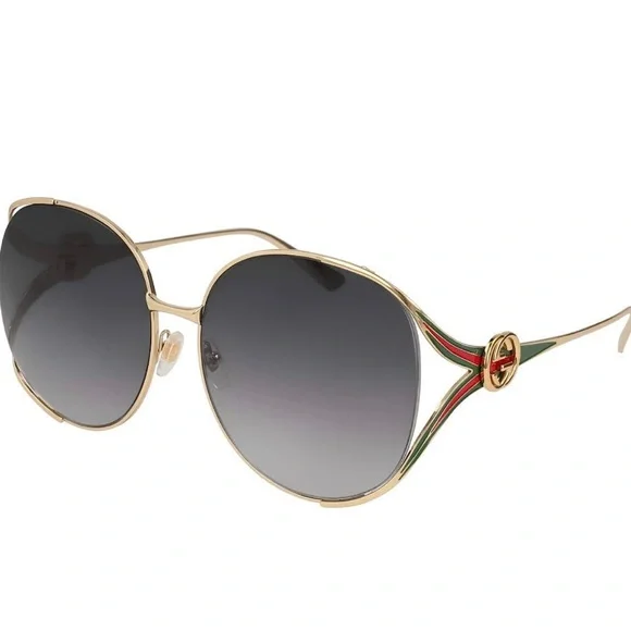 SOLD!!!! Gucci Sunglasses GG0225S Black/Grey One Size-NO LONGER AVAILABLE!!! - Picture 2 of 3